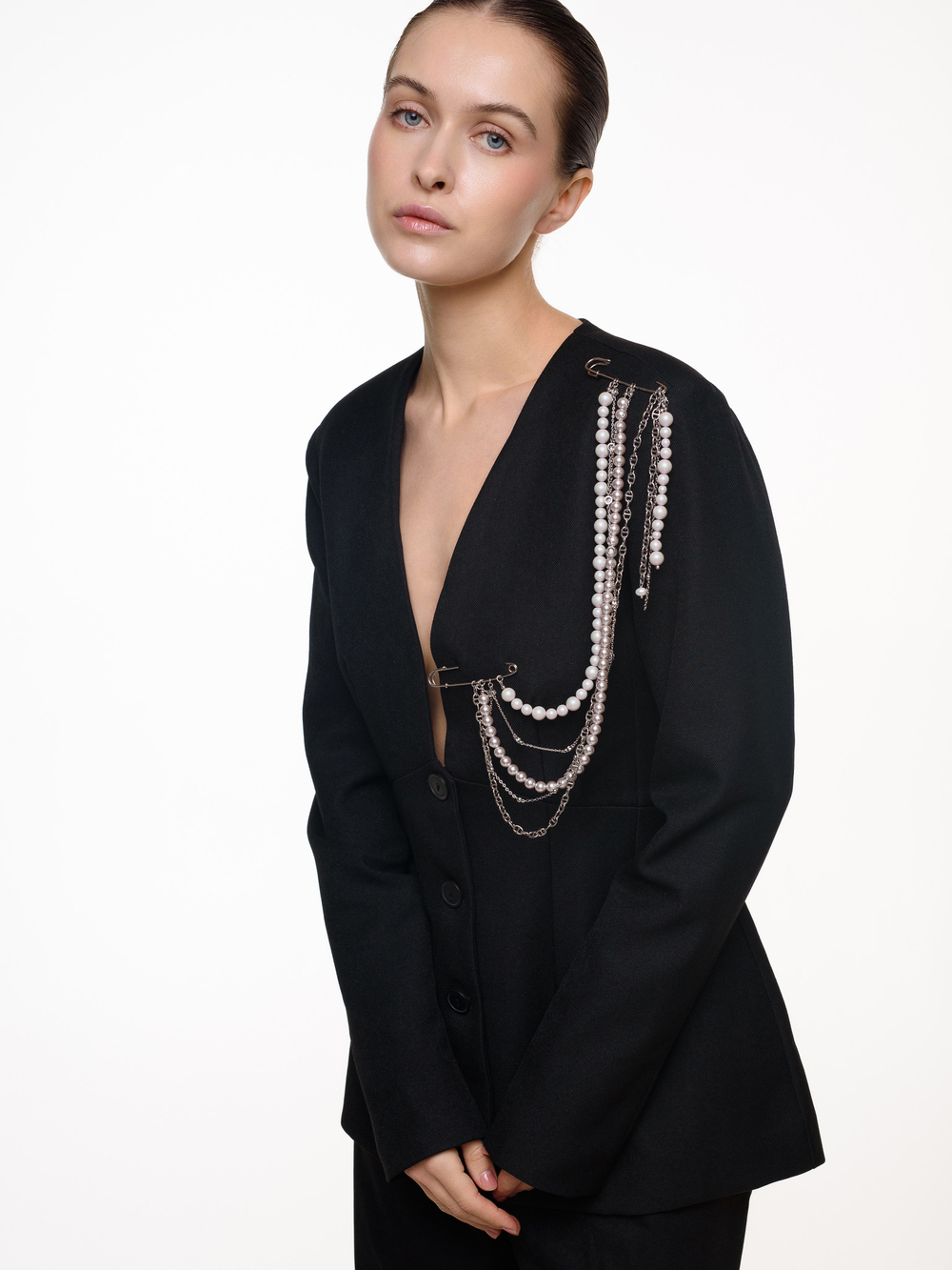 Брошь "Valencia massive pink"