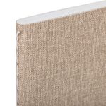 Тетрадь 48 л. в клетку обложка кожзам под рогожку, сшивка, A5 (147х210мм), БЕЖЕВЫЙ, BRAUBERG HARMONY, 403835