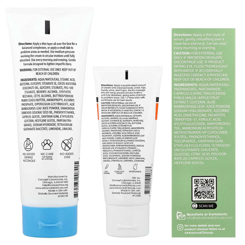 Advanced Clinicals, iHerb Exclusive, сияние, дорожный набор из 4 продуктов