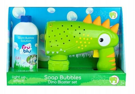 TM Toys Dino Пузырьковый бластер Dino + жидкость 400 мл Мыльные пузыри DKF0160