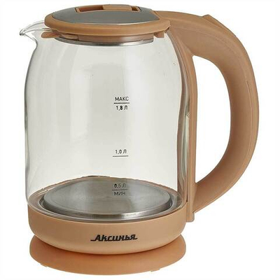 Чайник электрический 1500 Вт, 1,8 л АКСИНЬЯ КС-1018 бежевый