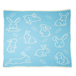 Плед вязаный детский «Зайчик»