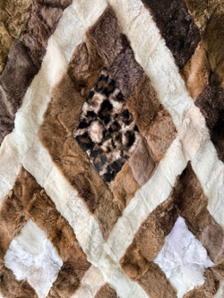 Меховой Коврик прикроватный накидка на кресло из овчины