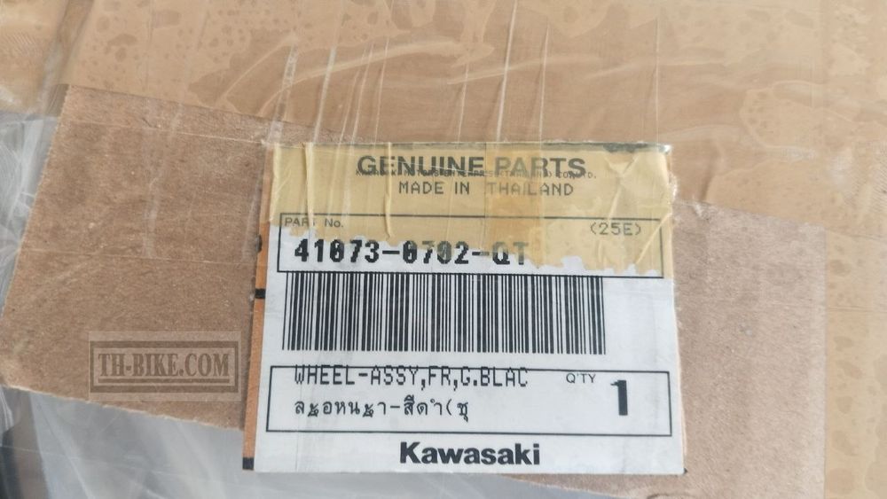 41073-0702-QT. WHEEL-ASSY,FR,G.BLACK. KAWASAKI