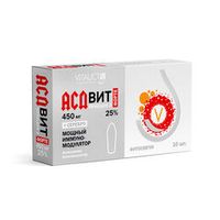 Суппозитории ректально-вагинальные, "АСДвит Форте"-2Ф 25%, фитосвечи 10 шт., Натуральный биорегулятор, VITAUCT