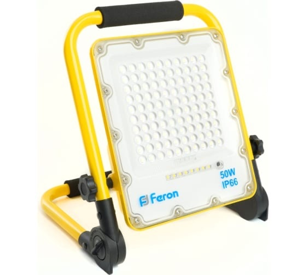 Прожектор LED переносной ll-951 50Вт 6400К 1000Лм с ЗУ (аккумуляторный 10ч работы) IP66 Feron 48676