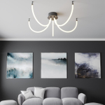 359327 KONST NT24 066 черный Светильник светодиодный IP20 LED 4000K 14W 170-265V 1360Лм RAMO