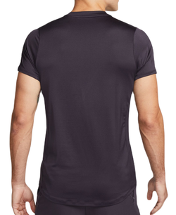 Футболка мужская теннисная Nike Men's Dri-Fit Advantage Crew Top - cave purple/white