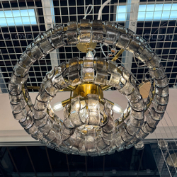 Люстра Cloyd NAMASTE C9 / Ø60 см - латунь - дымчат.стекло (арт.11687)