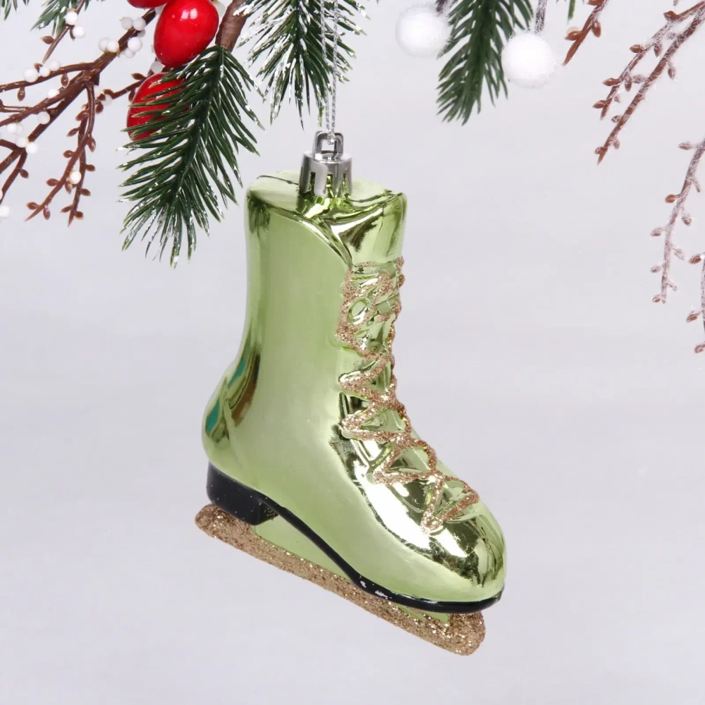 Ёлочная игрушка «Сказочный конёк» 8,5*3,5*11 см, зелёный