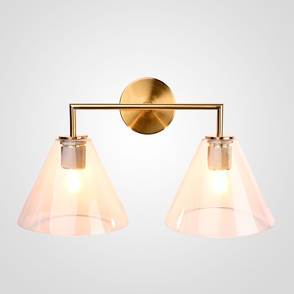 Бра Rh Utilitaire Funnel Shade Double Sconce Brass By Imperiumloft