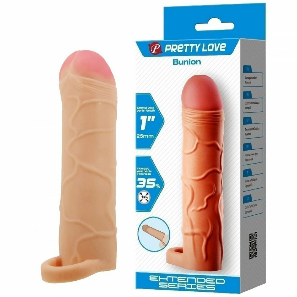 Насадка на пенис с подхватом мошонки Pretty Love Bunion 16,5 см