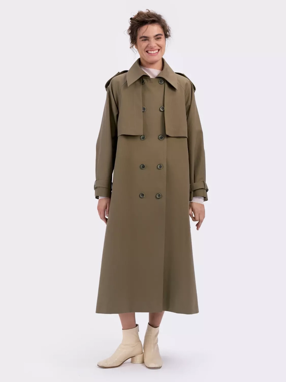 Trench khaki hot sale