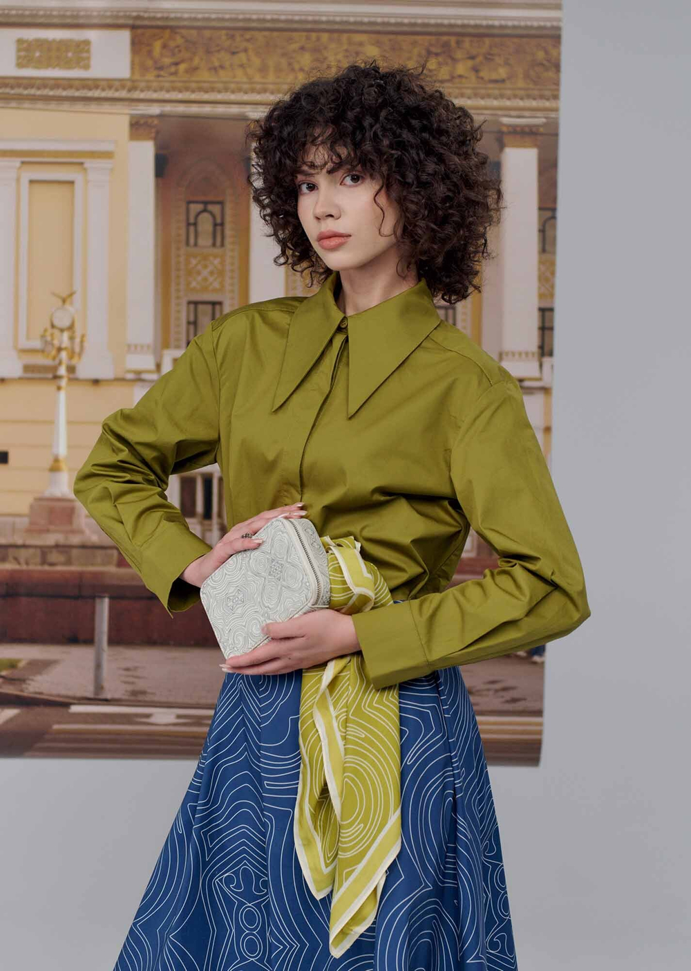 Юбка удлиненная print 291-04, M 2429