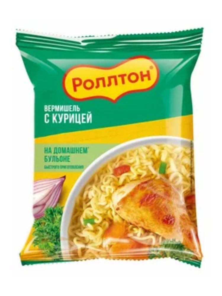 Лапша Роллтон С курицей на домашнем бульоне 60 г x 5 шт