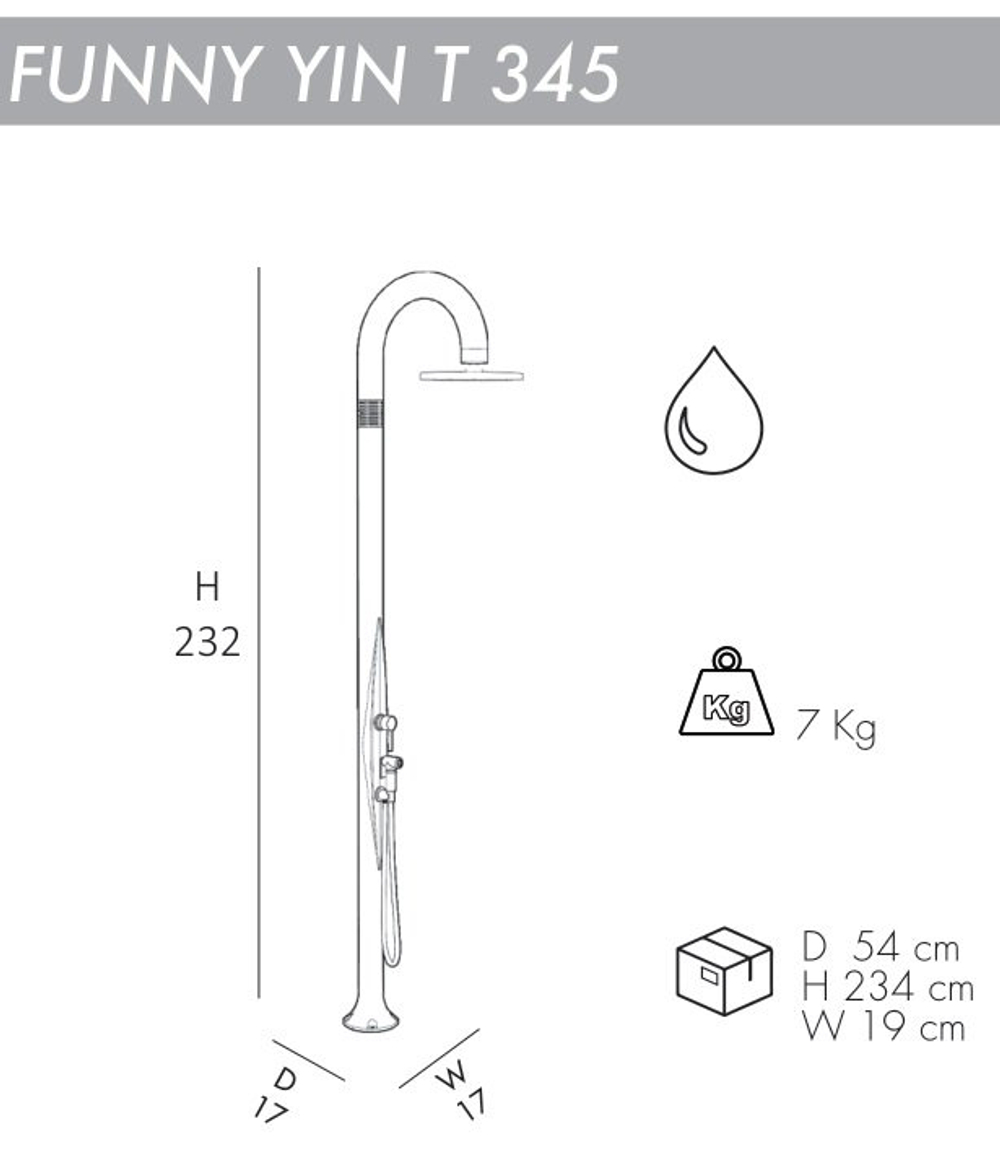 Душ уличный Funny Yin T 345