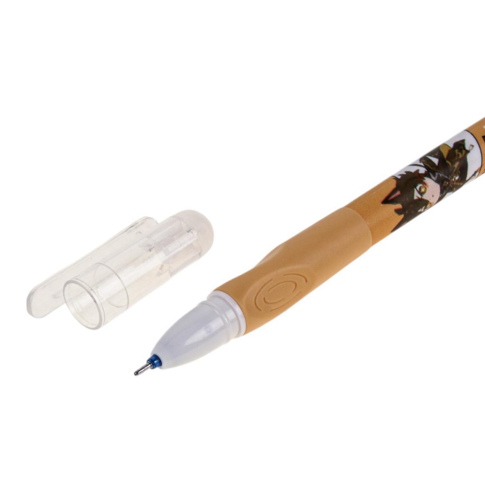 Ручка пиши-стирай "Аниме", 0,5мм, синяя, с трехгранным грипом, 3 цвета микс