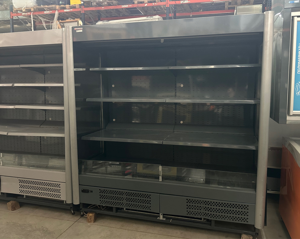 Горка холодильная Brandford 1900мм Графит/Серая (открытая)