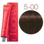 Краска для волос Igora Royal 5-00 Светлый коричневый натуральный экстра Schwarzkopf Professional, 60 мл