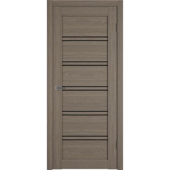 Купить Фото двери экошпон VFD Atum Pro 28 Brun Oak стекло Black Gloss