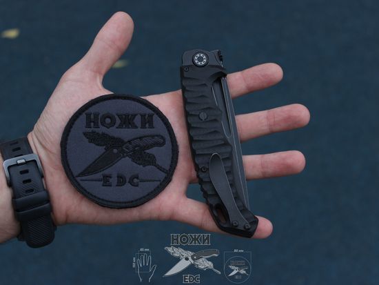 Складной нож НОКС Кугуар AUS8 (Black) c клинком из стали AUS-8, рукоять G10