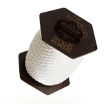 Хлопковая белая веревка для шибари на коричневой катушке 10 м