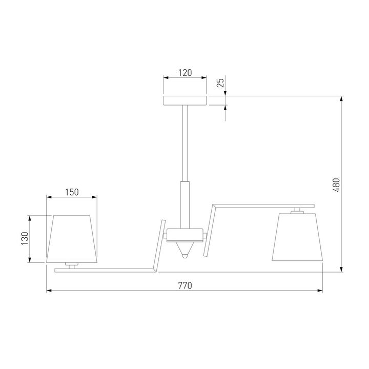 Потолочная люстра Eurosvet Ozark 60149/8 латунь