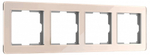 Рамка на 4 поста Werkel Acrylic (айвори) W0042743