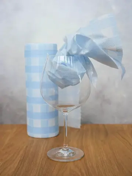 Салфетки в рулоне 50шт. 25х40см, цв.синий