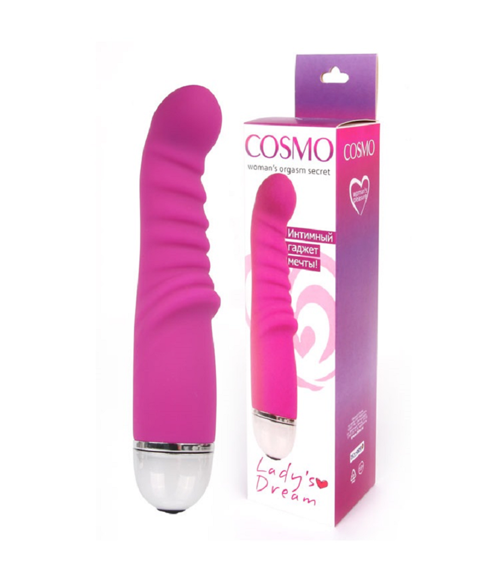 Вибромассажер Cosmo розовый 17 см