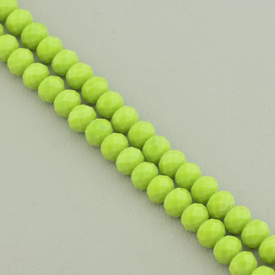 Нитка Чешский хрусталь 43 см. 8 мм. (Без замка) - Зеленая