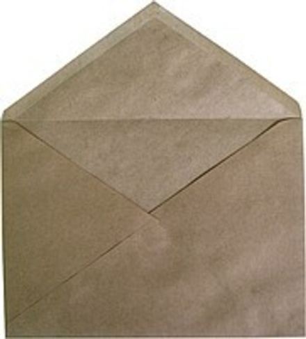 Конверт Крафт, формат С5 (162х229) декстрин, треуг.клапан
