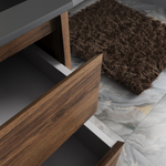 Тумба под раковину Vincea Gio 600 подвесная, 2 выкатных ящика soft-close, C.Oak