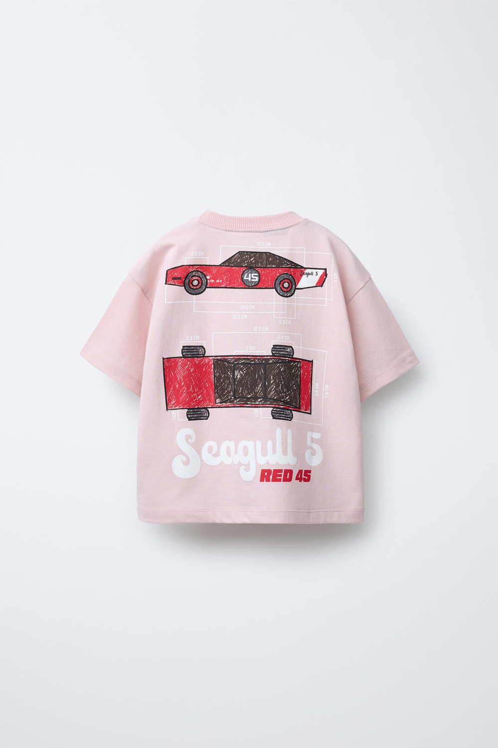 ZARA ФУТБОЛКА С ПРИНТОМ CANDYLAB ©, РОЗОВАТЫЙ