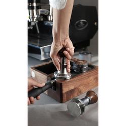 Темпер пуш для кофе пружинный d 58,5 мм h11,6 см Sword Tamper нерж. сталь дерев. ручка ZeroHero