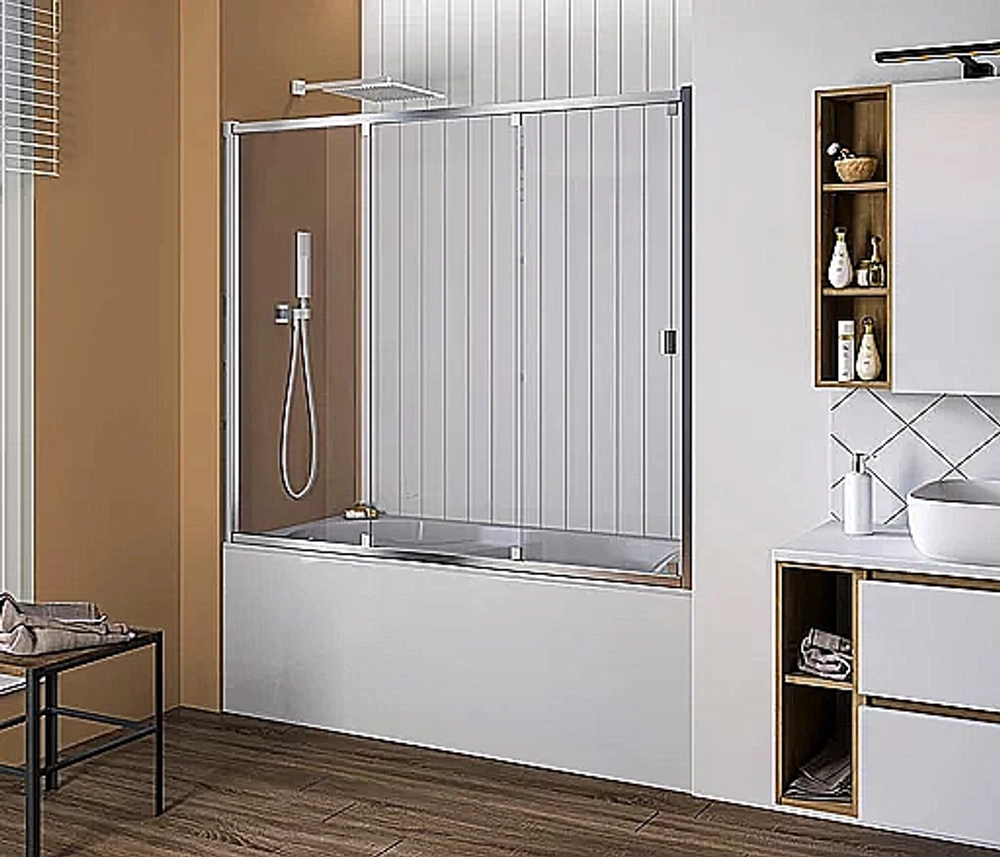 Шторка для ванны Good Door SCREEN WTW-180-C-CH