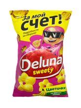 Кукурузные снеки Deluna Цветочки со вкусом банана 85 г x 4 шт