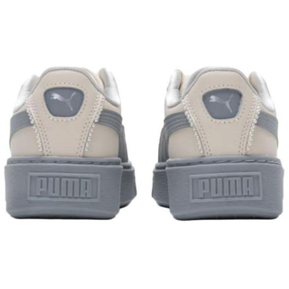 PUMA BASKET PLATFORM Кроссовки для скейтбординга Низкие Экрю Средне-серый Женские