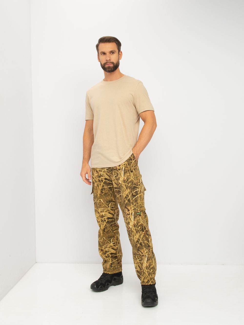 Брюки летние Антигнус ткань Смесовая цвет Камыш