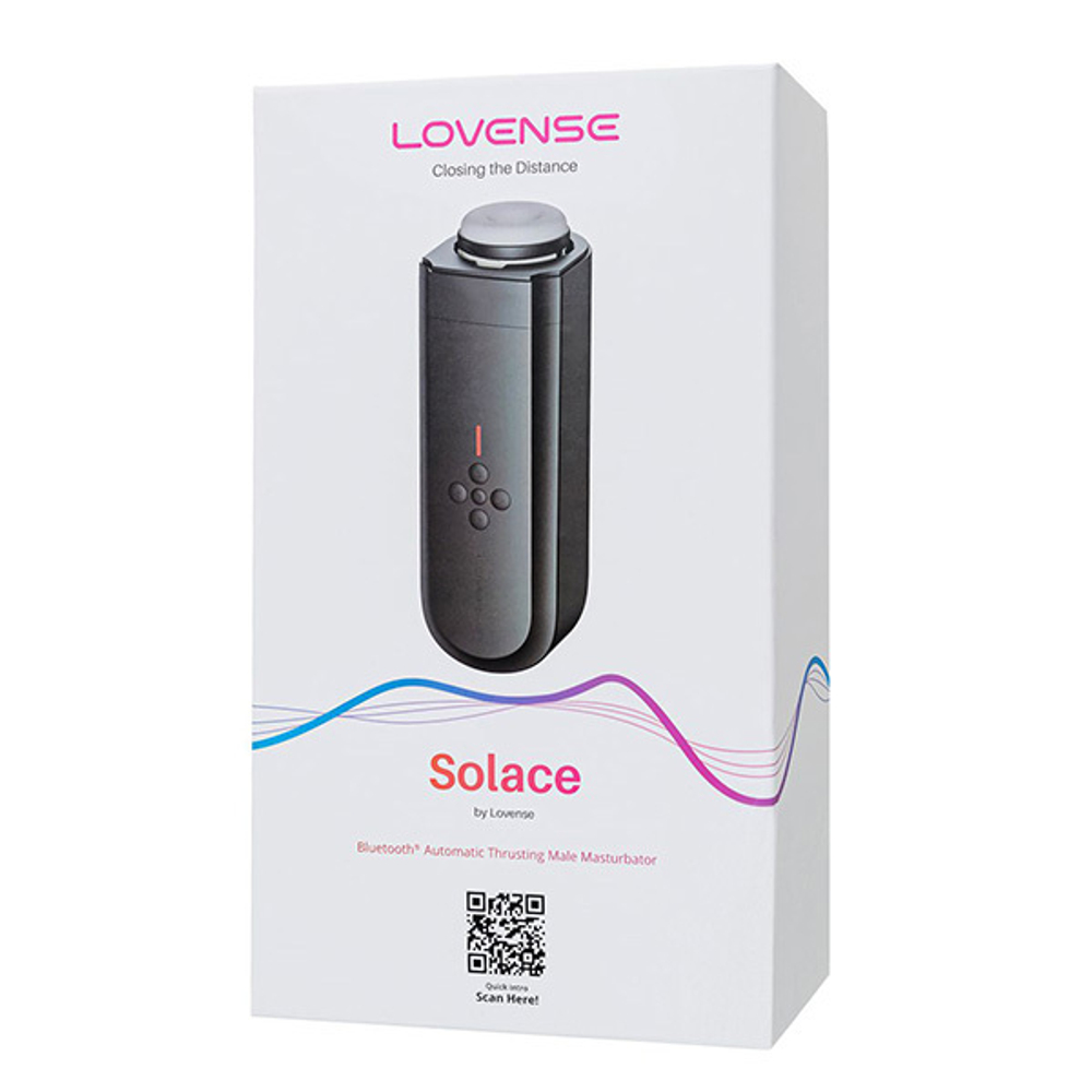 Интерактивный вибромастурбатор Lovense Solace Smart Black Thrusting Masturbator LE-37