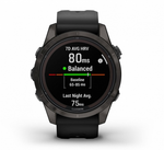 Смарт-часы Garmin Fenix 7S PRO Sapphire Solar титановый угольно-серый DLC с силиконовым ремешком (010-02776-11)