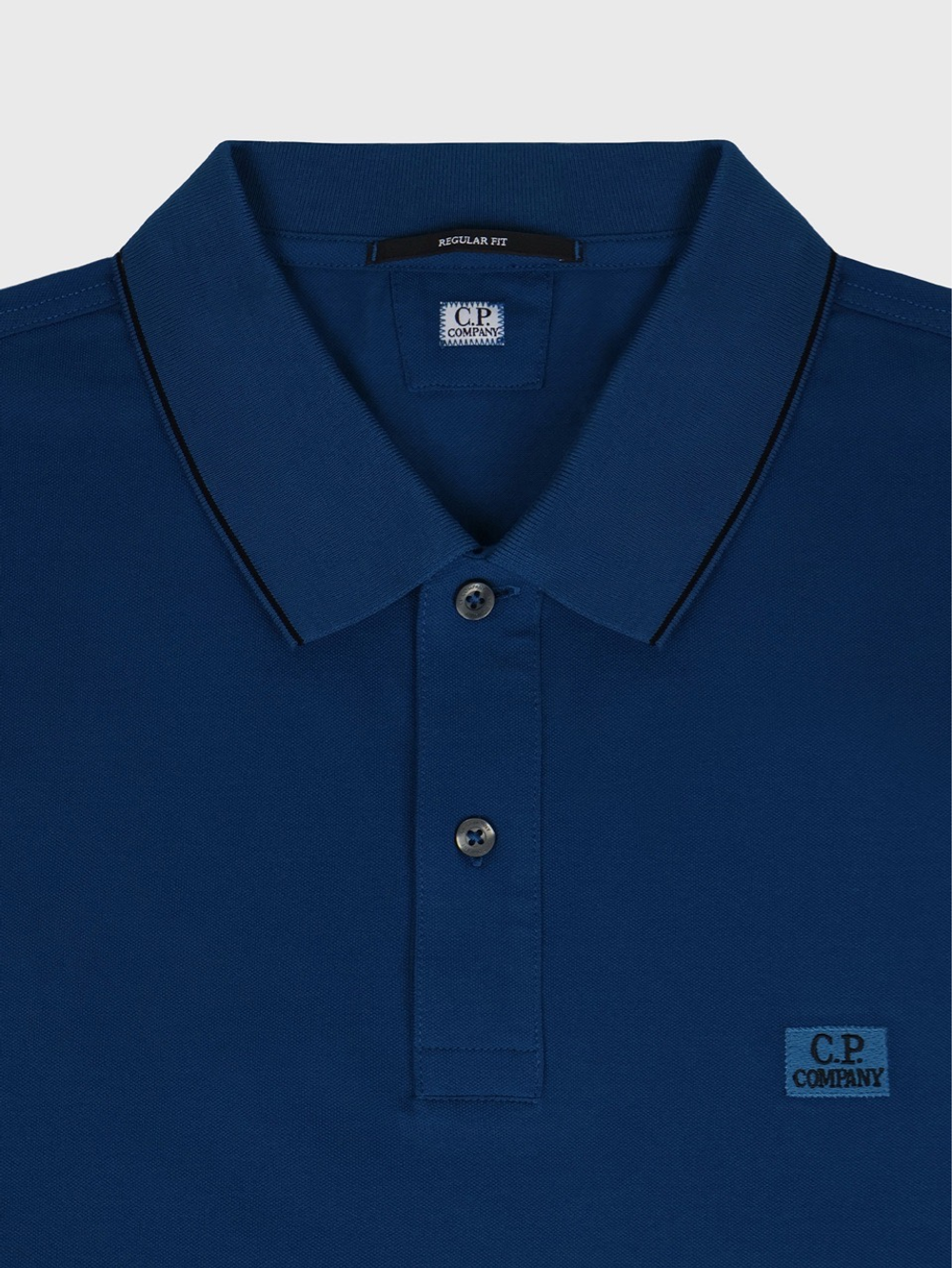 Поло C.P. Company Stretch Piquet Line Ocean Blue