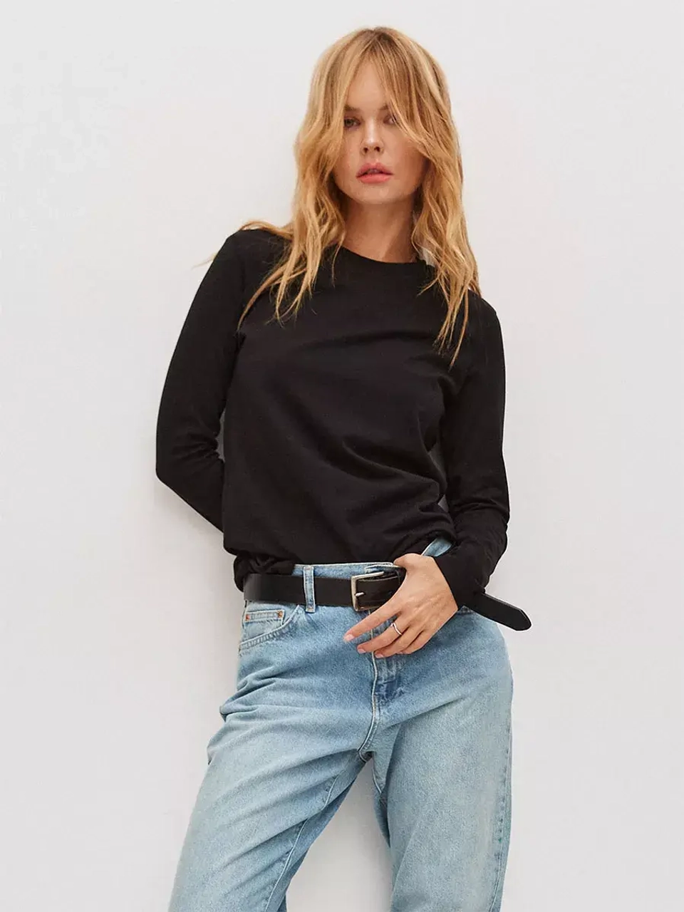 Лонгслив облегающий