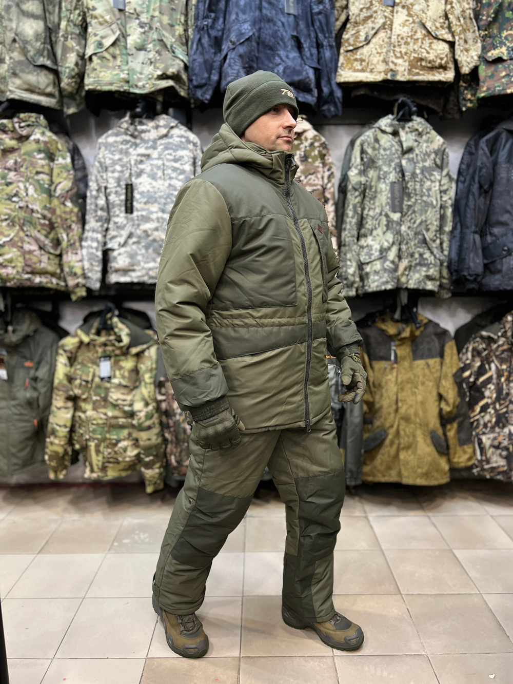 Зимний костюм Taygerr Егерь –45 °C, хаки, мембрана Кошачий глаз