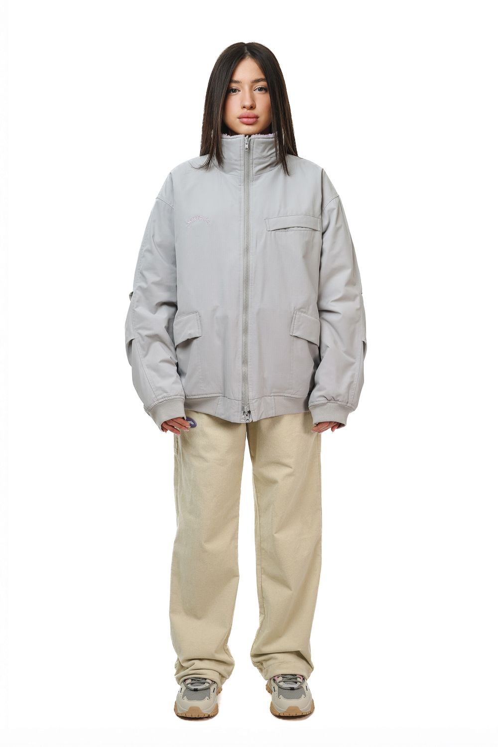 Купить Куртка Ymkashix Ride Puff серый/фиолетовый Куртка Ymkashix Ride Puff серый/фиолетовый