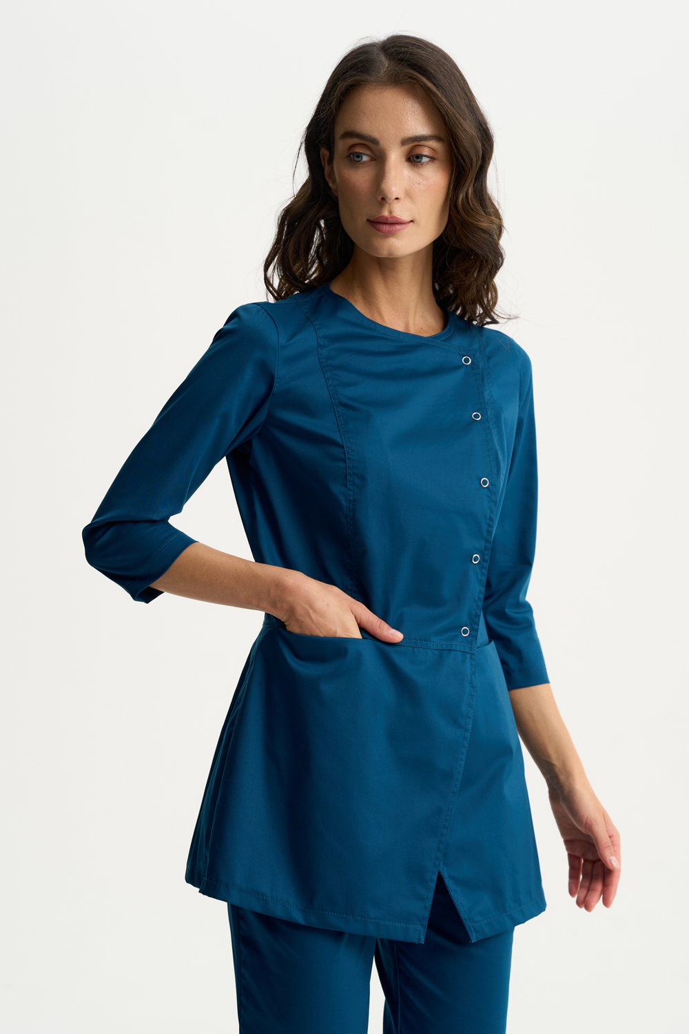 Блуза женская м272 toray стретч opal blue