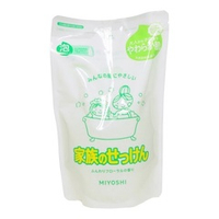 Пенящееся жидкое мыло для тела с ароматом цветов на основе натуральных компонентов (мягкая упаковка) Miyoshi Additive Free Bubble Body Soap 550мл