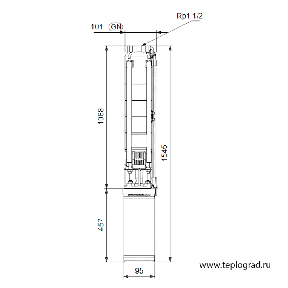 Скважинный насос Grundfos SP 7-17N 3x380 4 98703871