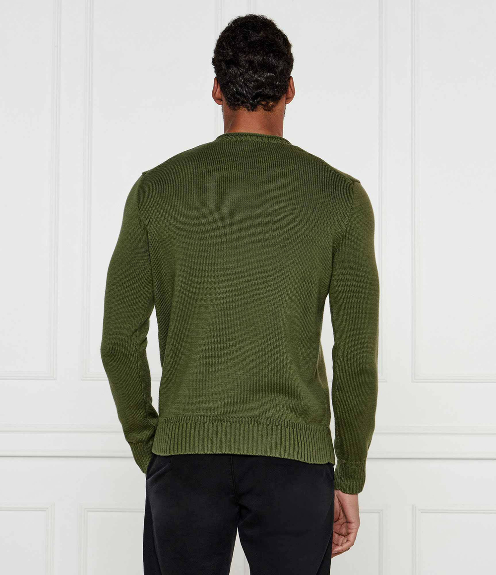Свитер POLO RALPH LAUREN - оливковый(710959186)
