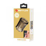 Насадка на пенис с ребристой поверхностью Pretty love серая